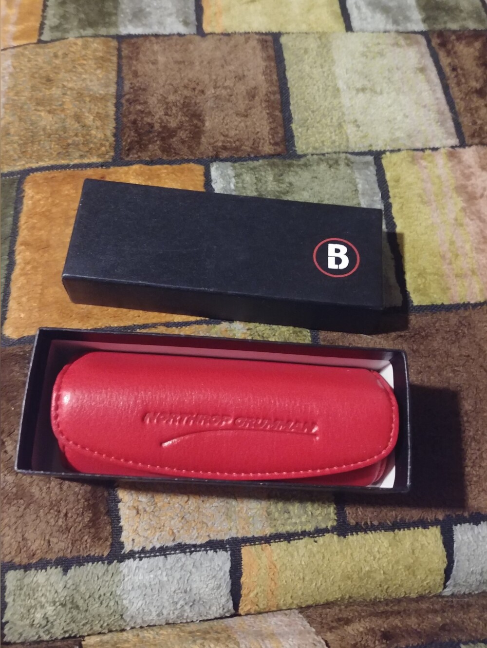 Leathercraft Red Leather Lipstick Case